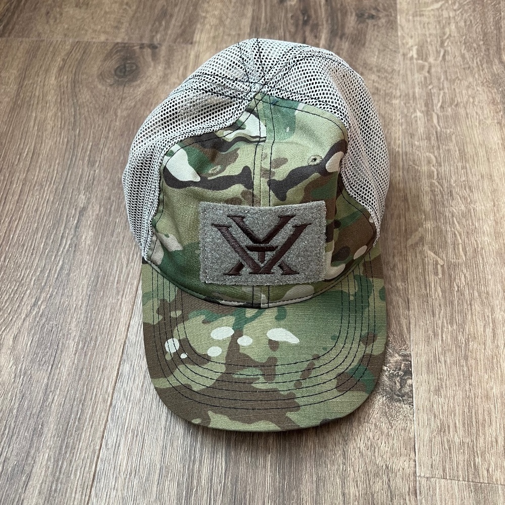 Vortex Camo Mesh Snap back baseball hat Sz. OSFM